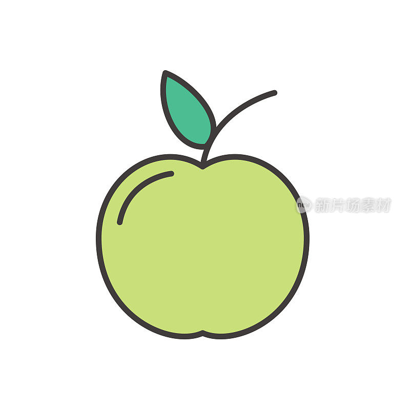 Apple Cute Fruit Icon